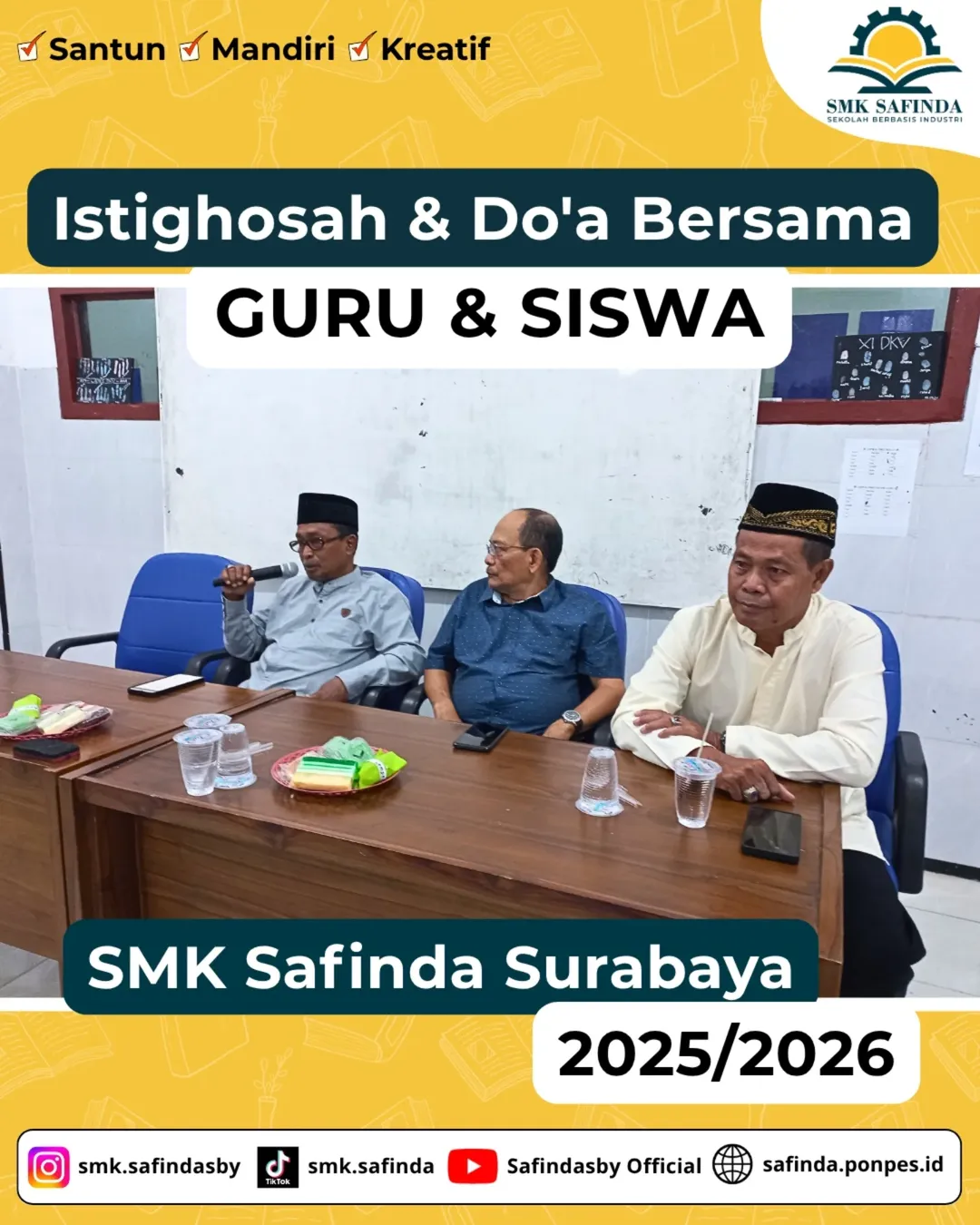 🌟Doa Bersama SMK Safinda Surabaya Strategi Jitu Siap Sambut SPMB 2025🌟🗓 Rabu, 25 Juni 2025🕘